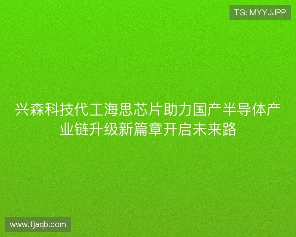 兴森科技代工海思芯片助力国产半导体产业链升级新篇章开启未来路